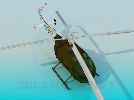 3D modeli Helikopter - önizleme