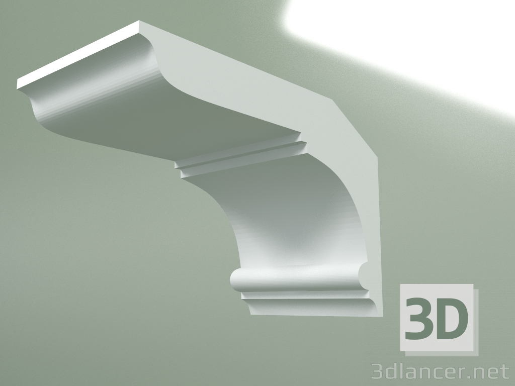 Modelo 3d Cornija de gesso (plinto de teto) KT238 - preview