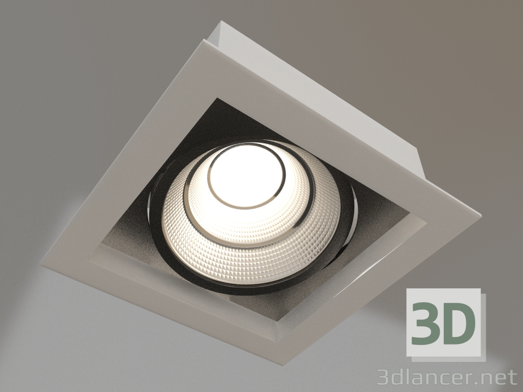 3D modeli Lamba CL-KARDAN-S152x152-25W Day4000 (WH-BK, 30 derece) - önizleme