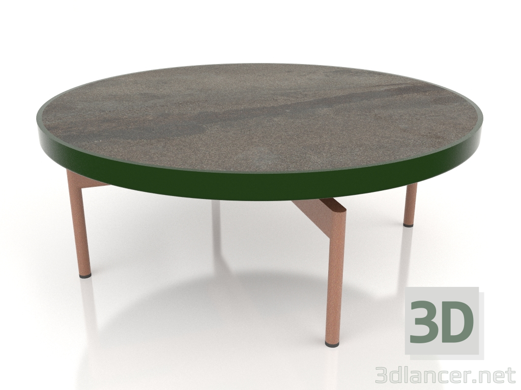 3D Modell Runder Couchtisch Ø90x36 (Flaschengrün, DEKTON Radium) - Vorschau