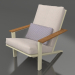 modèle 3D Fauteuil lounge club (Or) - preview