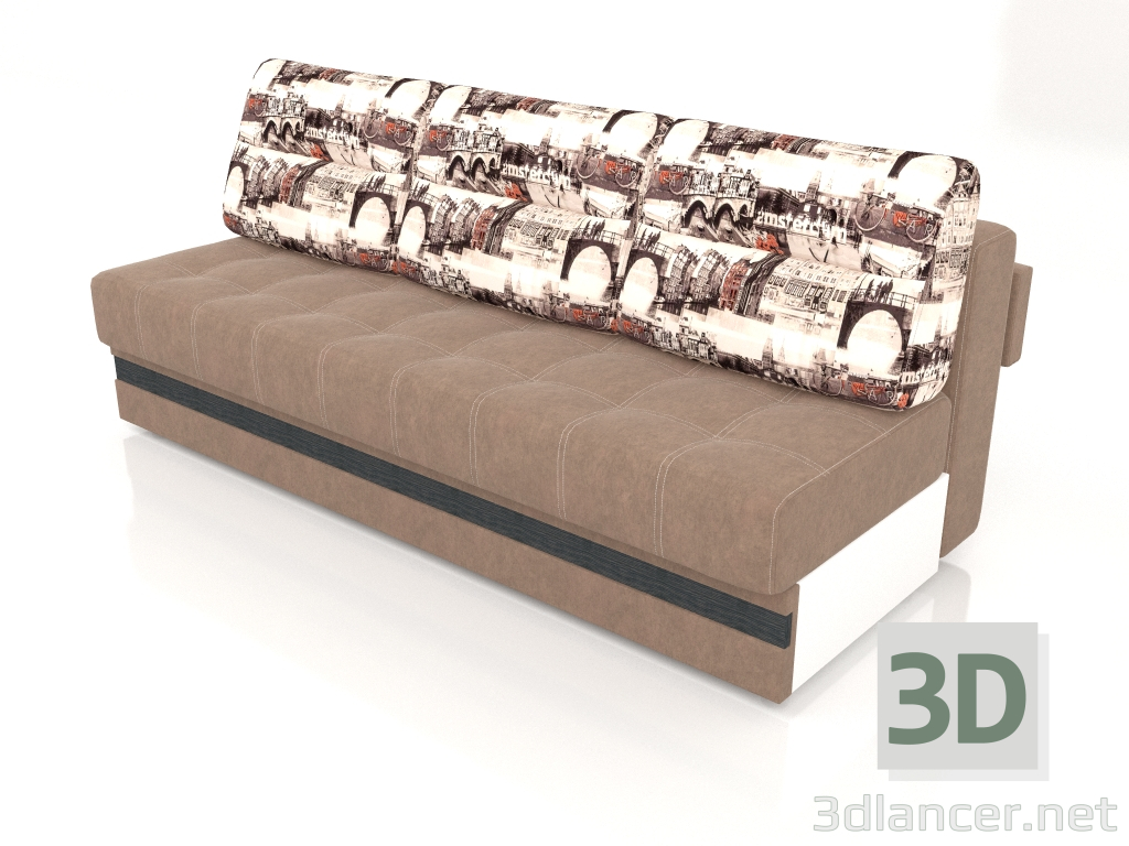 modello 3D Modulo divano Boston 4 - anteprima