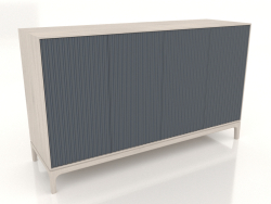 Mobile TV FARGO con frontali fresati 1600x500x950 mm (ardesia, rovere sbiancato, opzione 2)