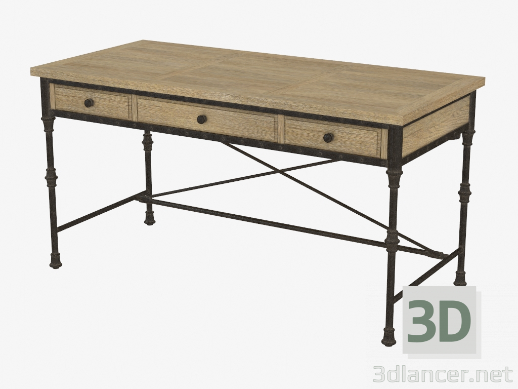 3d модель Стол письменный LUZERN DESK (8834.0004) – превью