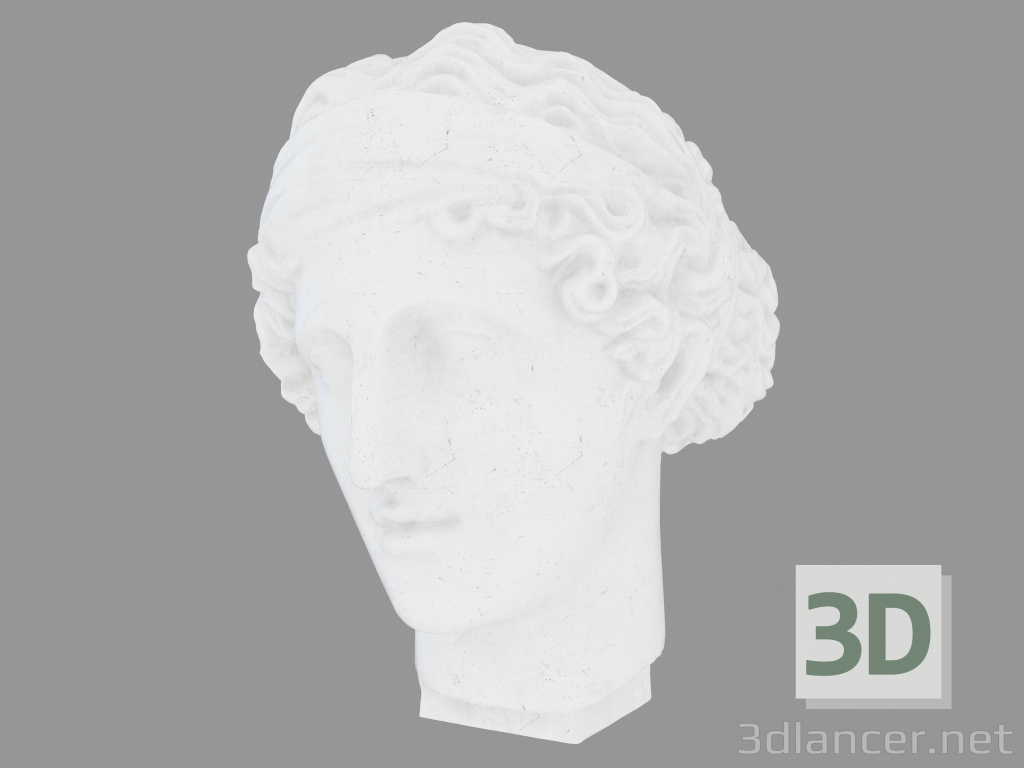 3d model Cabeza de Afrodita de Escultura de Mármol - vista previa