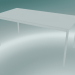 Modelo 3d Mesa retangular Base 160x80 cm (Branco) - preview