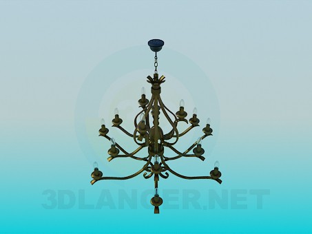 3d model Chandelier - preview