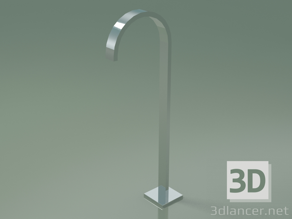 3d model Bath spout without diverter for free-standing installation (13 672 780-00) - preview