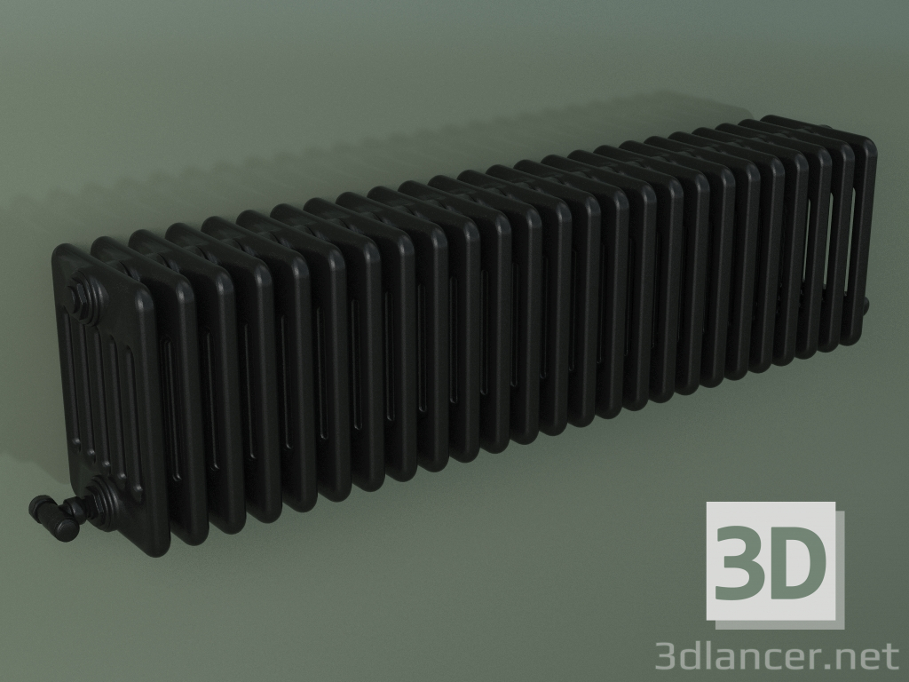 Modelo 3d Radiador tubular PILON (S4H 6 H302 25EL, preto) - preview