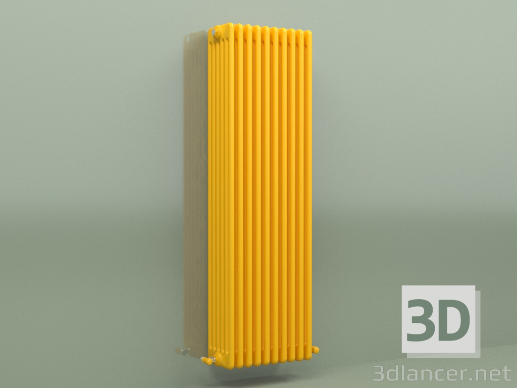 3d model Radiator TESI 6 (H 1500 10EL, Melon yellow - RAL 1028) - preview