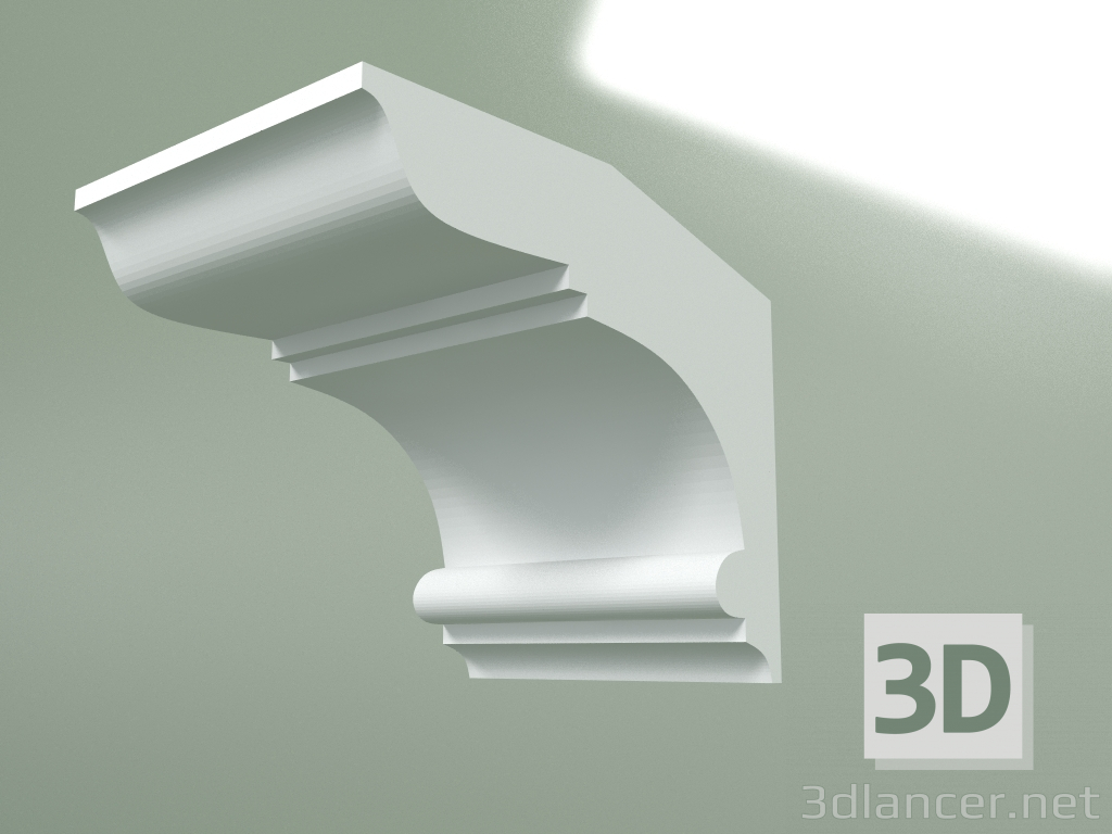 Modelo 3d Cornija de gesso (plinto de teto) KT239 - preview