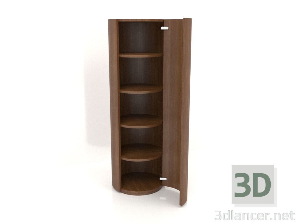 3D Modell Schrank (mit offener Tür) TM 09 (D=503х1510, Holzbraun hell) - Vorschau