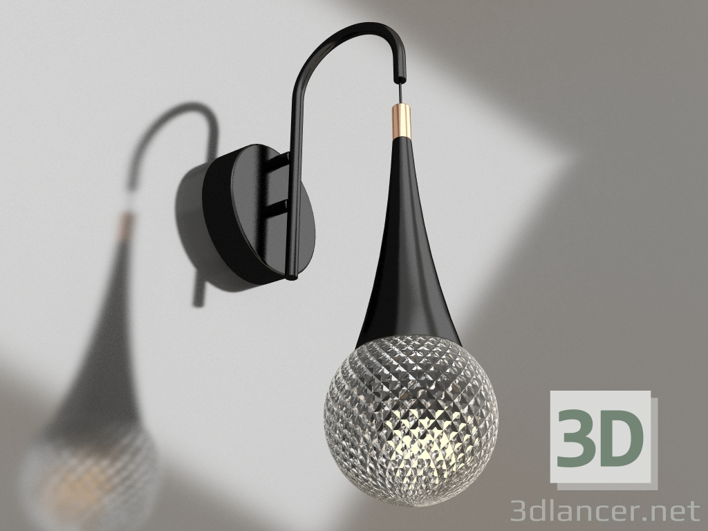 3d model Sconce Enri black (08056,19) - preview