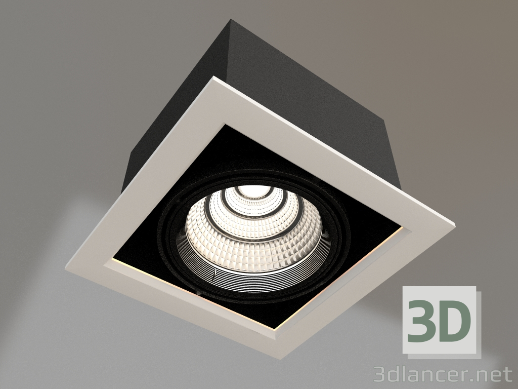 3d модель Светильник CL-KARDAN-S190x190-25W Day4000 (WH-BK, 30°) – превью