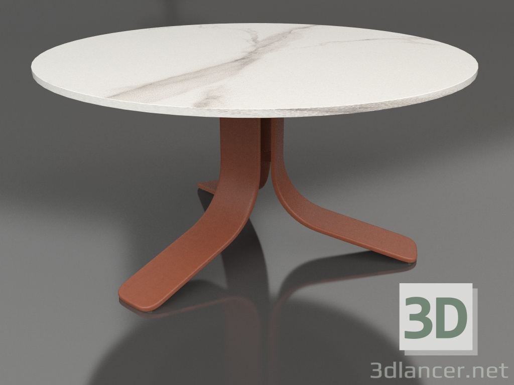 3d модель Стіл кавовий Ø80 (Terracotta, DEKTON Aura) – превью