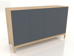 TV-Ständer FARGO mit gefrästen Fronten 1600x500x950 mm (Schiefer, Eiche hell, Option 2)