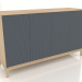 modello 3D Mobile TV FARGO con frontali fresati 1600x500x950 mm (ardesia, rovere chiaro, opzione 2) - anteprima