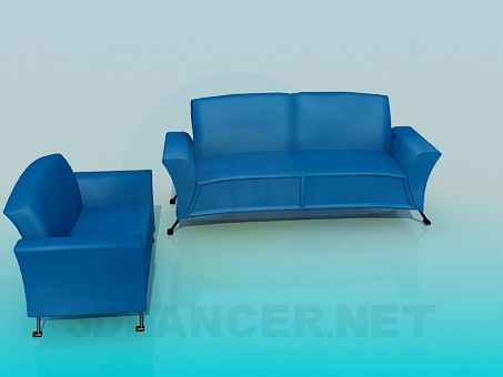 3D Modell Sofa - Vorschau