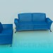 3D Modell Sofa - Vorschau