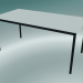 modèle 3D Base de table rectangulaire 160x80 cm (Blanc, Noir) - preview