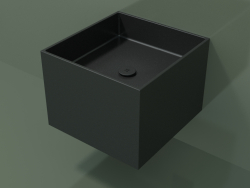 Lavabo sospeso (02UN22301, Deep Nocturne C38, L 48, P 50, H 36 cm)