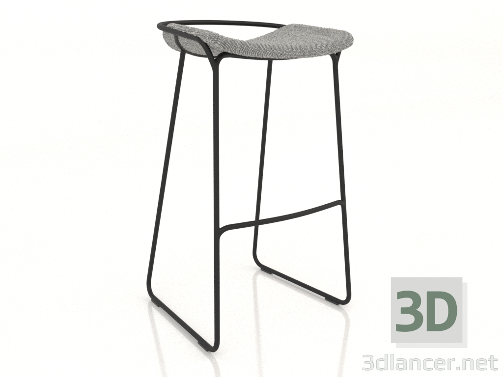 3d model bar chair - preview