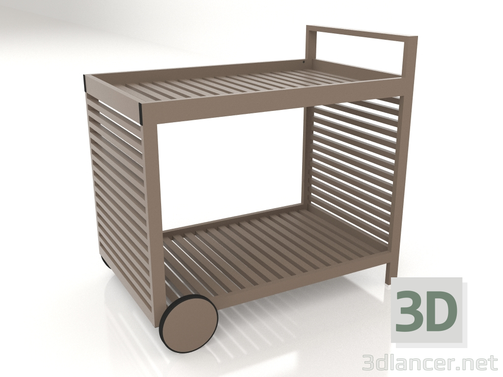 3d model Carro de servicio (Bronce) - vista previa