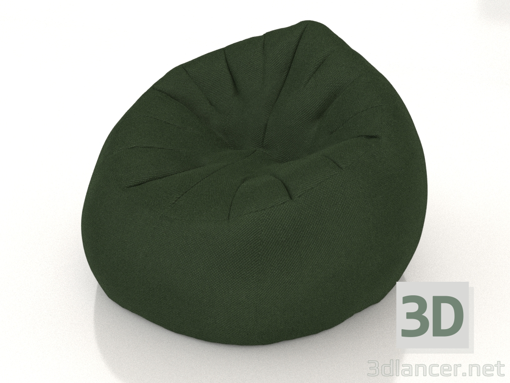 modello 3D Pouf Mad (treccia 3019) - anteprima