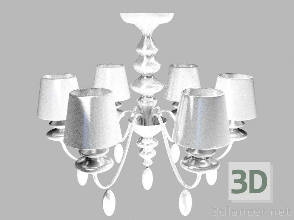 modello 3D Lampadario di paradiso MXP100601-6A - anteprima