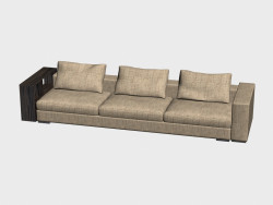 Sofa Infiniti LUX (with shelves, 348х98)