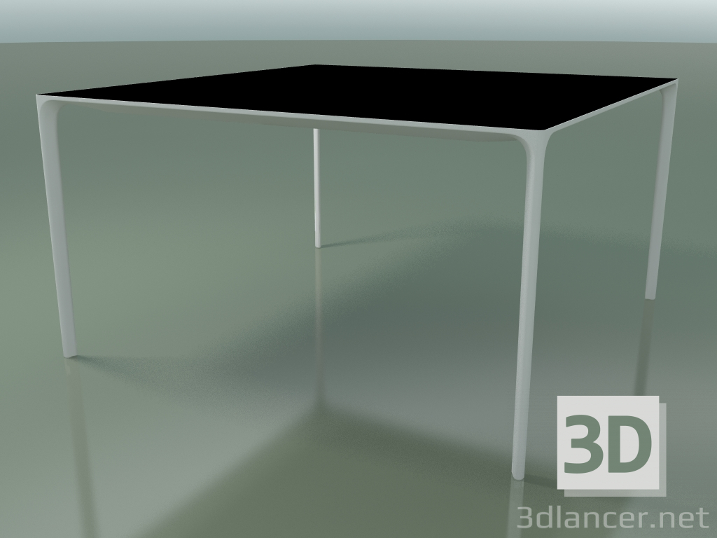 modèle 3D Table carrée 0807 (H 74 - 137x137 cm, stratifié Fenix F02, V12) - preview