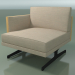 3d model End module 5214 (right armrest, H-legs, Natural oak) - preview