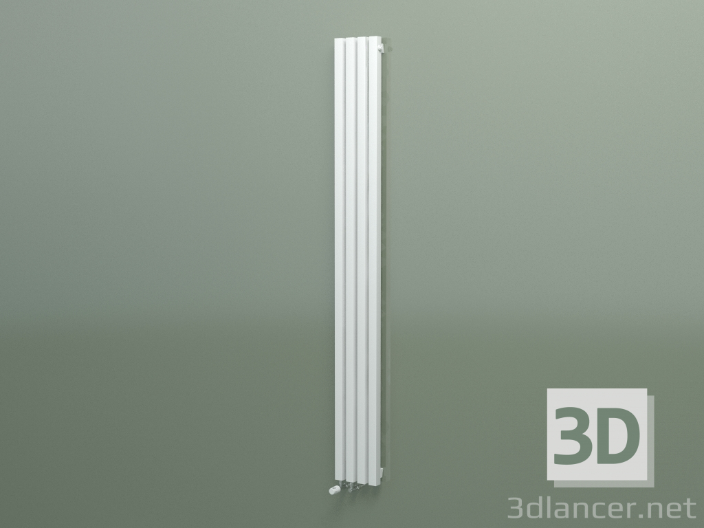 3D modeli Dikey radyatör RETTA (4 bölme 2000 mm 40x40, beyaz mat) - önizleme