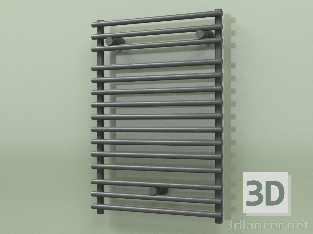 3d model Heated towel rail - Santorini (SAN 07 500 mm, RAL - 9005) - preview