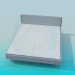 3d model Bed with orthopedic mattress - preview