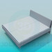 3d model Bed with orthopedic mattress - preview