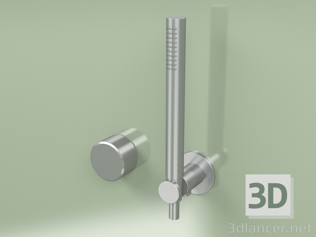 modello 3D Miscelatore idroprogressivo vasca e doccia con doccetta (16 58, AS) - anteprima