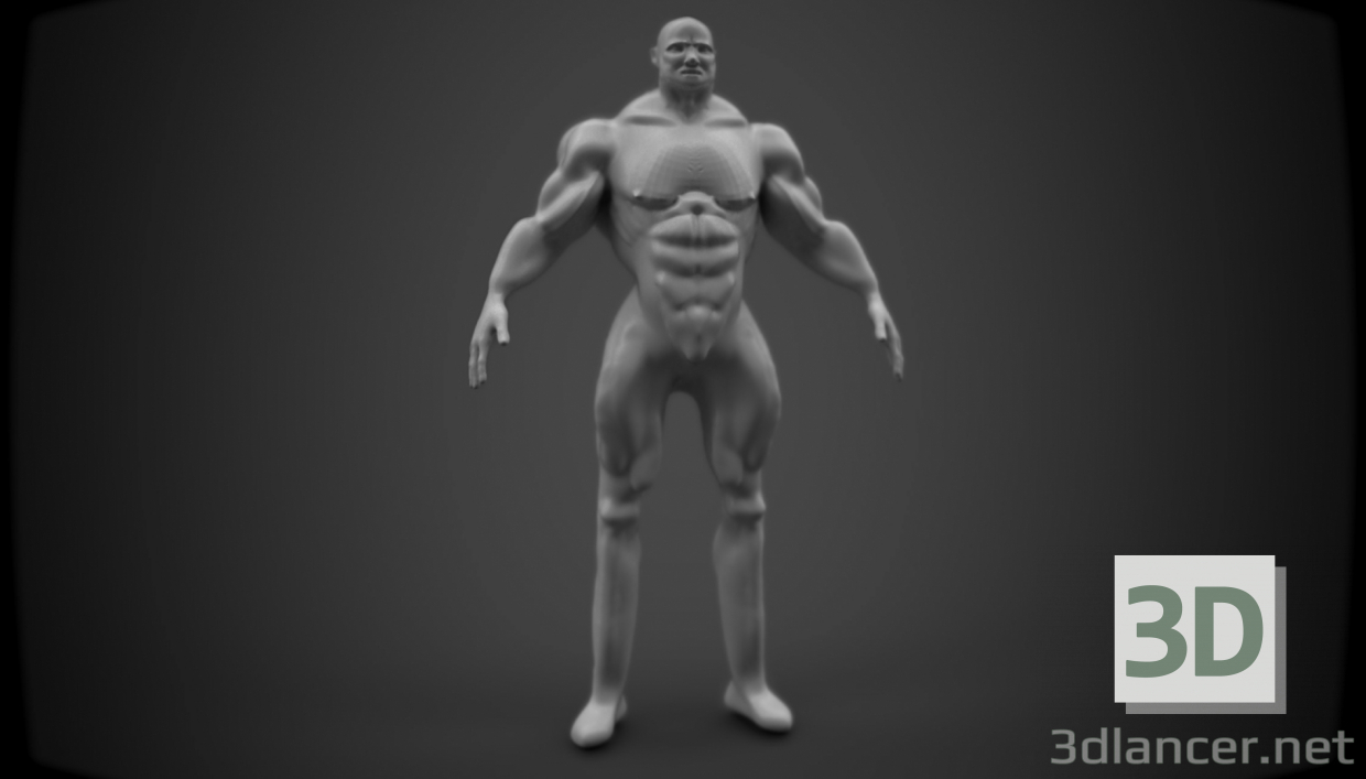 3d model Body-builder - preview