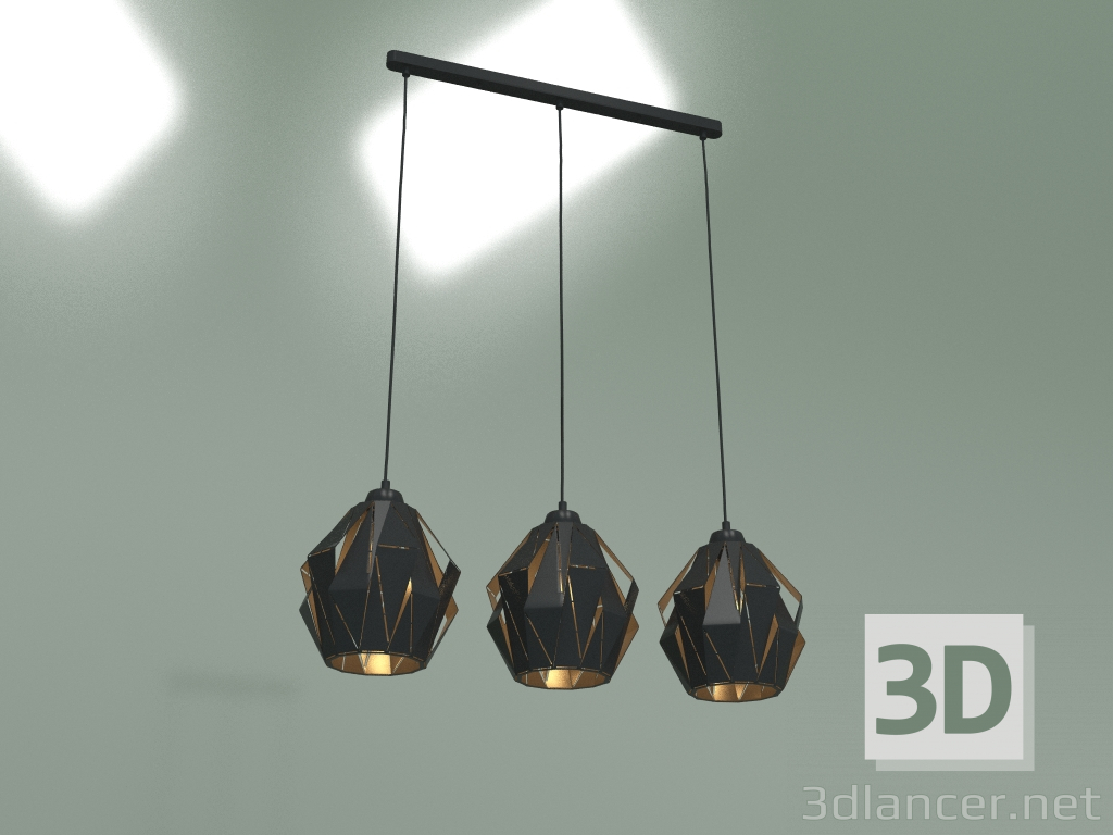 modèle 3D Suspension Moire 50137-3 (noir) - preview