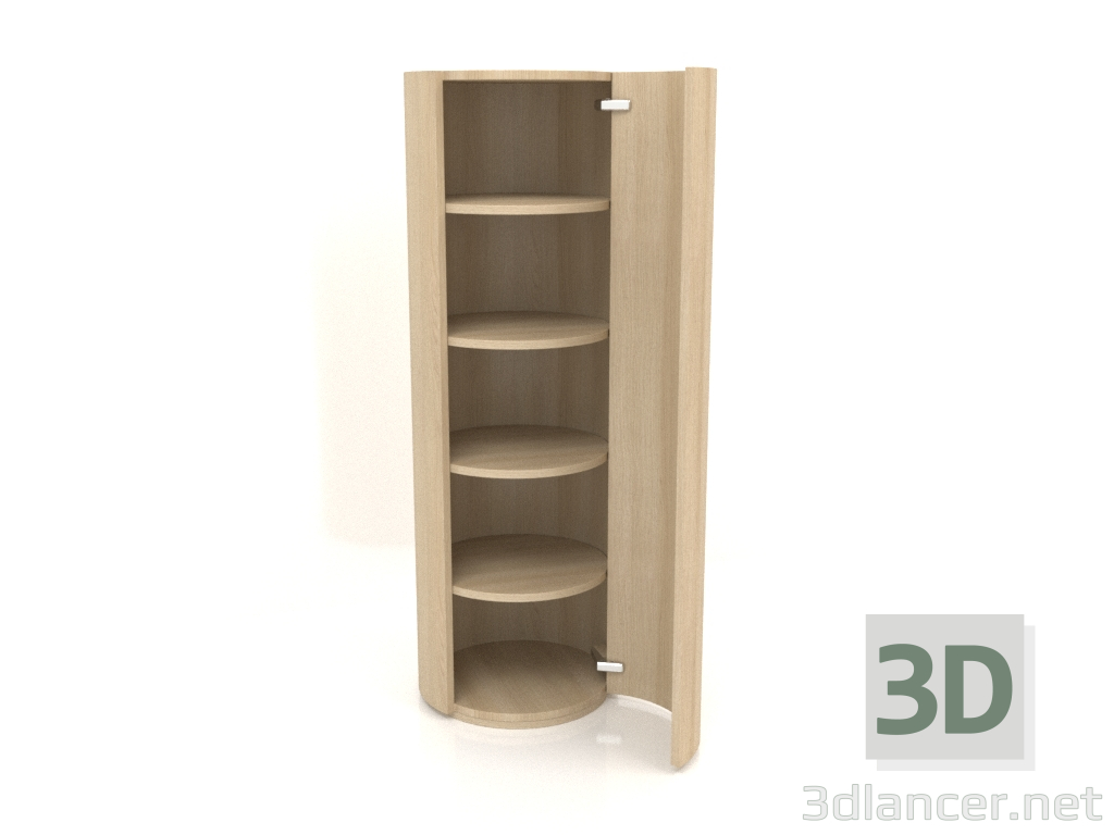 modello 3D Armadio (con anta aperta) TM 09 (P=503х1510, legno bianco) - anteprima