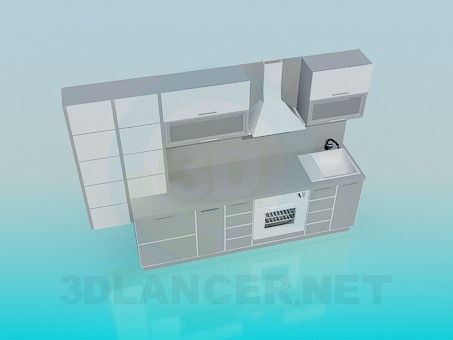 3d model Cocina - vista previa