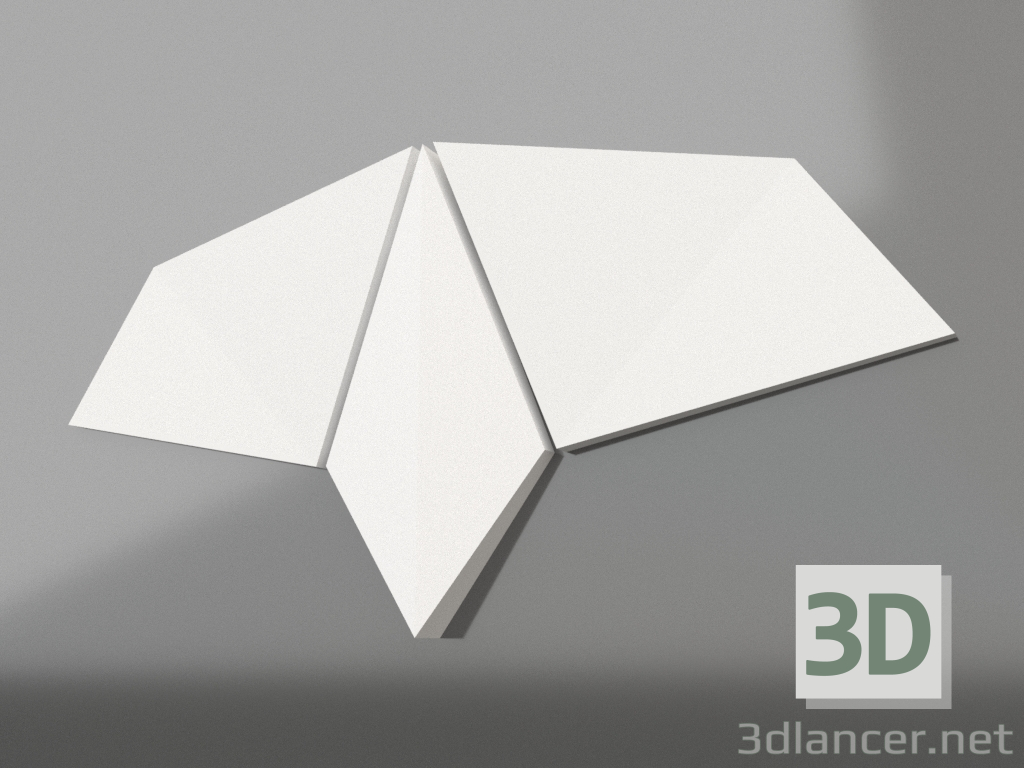 3D modeli Batoid 3d paneli - önizleme