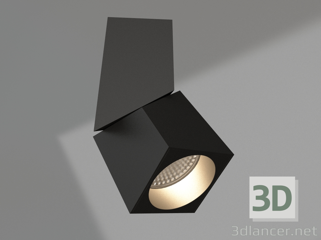 3d model Lámpara SP-TWIST-SURFACE-S60x60-12W Day4000 (BK, 30 deg) - vista previa