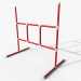 3d Plastic barrier model buy - render