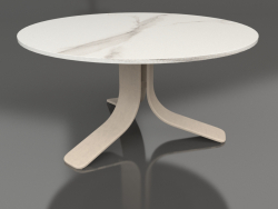 Table basse Ø80 (Sable, DEKTON Aura)