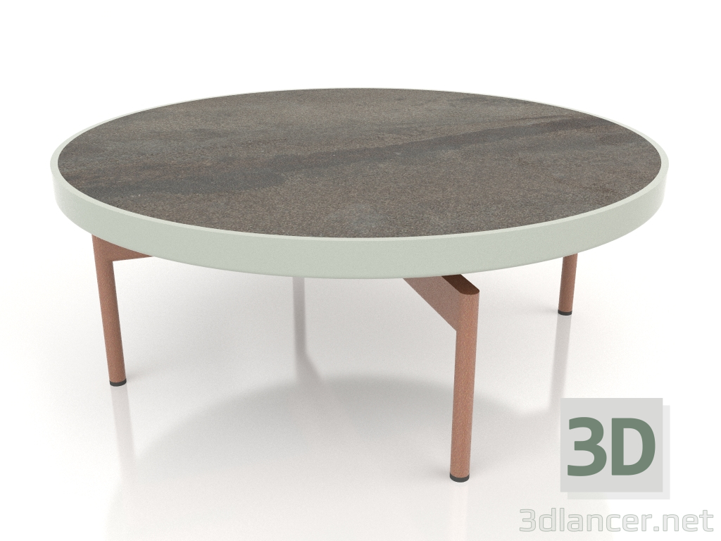 3d модель Стіл журнальний круглий Ø90x36 (Cement grey, DEKTON Radium) – превью