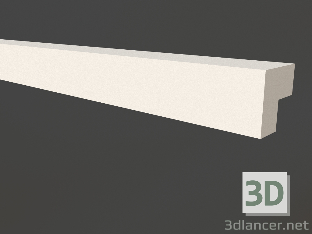 modèle 3D Moulure de gypse d'angle LGU 001 2 (20x20) - preview