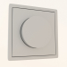 modello 3D Dimmer rotativo Triac (LED, 300 W, alluminio, DA65026) R98 - anteprima