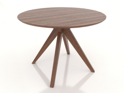 Dining table Ø 1000 mm (light walnut)