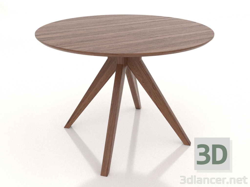 3d model Mesa de comedor Ø 1000 mm (nogal claro) - vista previa